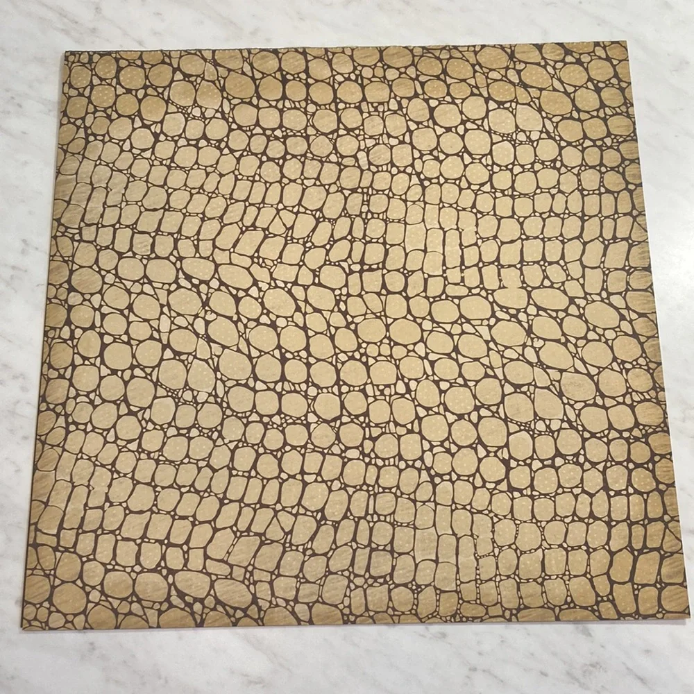 Tan Brown Animal Print 12x12 Scrapbook Paper 15 Sheets